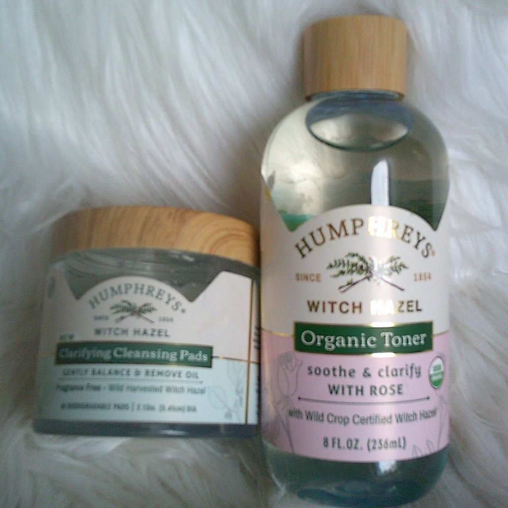 Witch Hazel Rose  Organic Toner & Clarifying Cleansing Pads